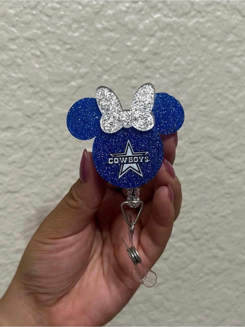 Dallas Cowboys Mouse Ears Badge Reel